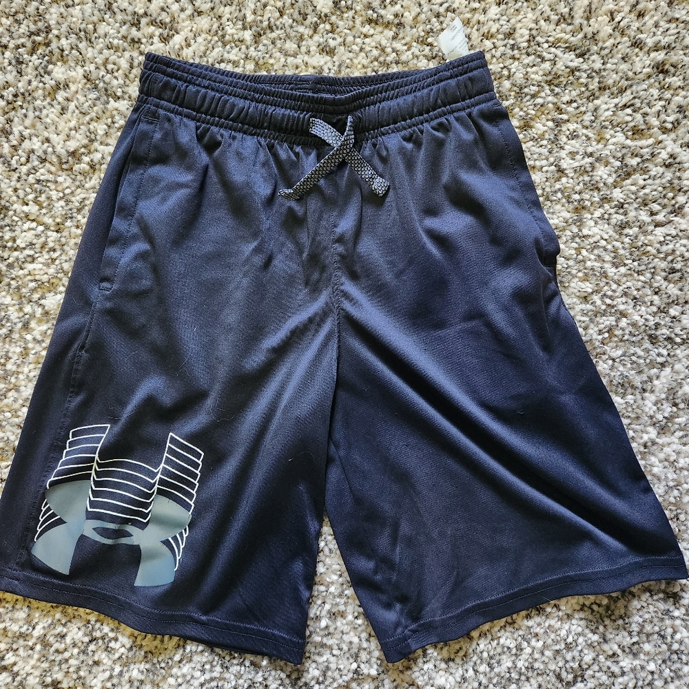 Boy's Under Armour Black Athletic Shorts